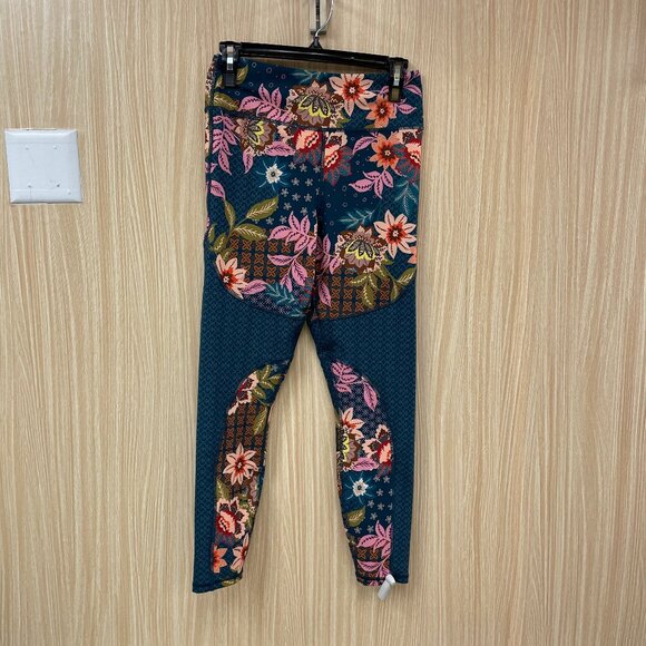 Johnny Was Green Print Leggings size Medium - Picture 1 of 4